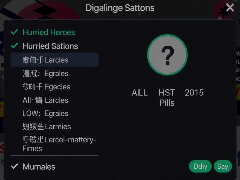 Hurried Heroes Language Options